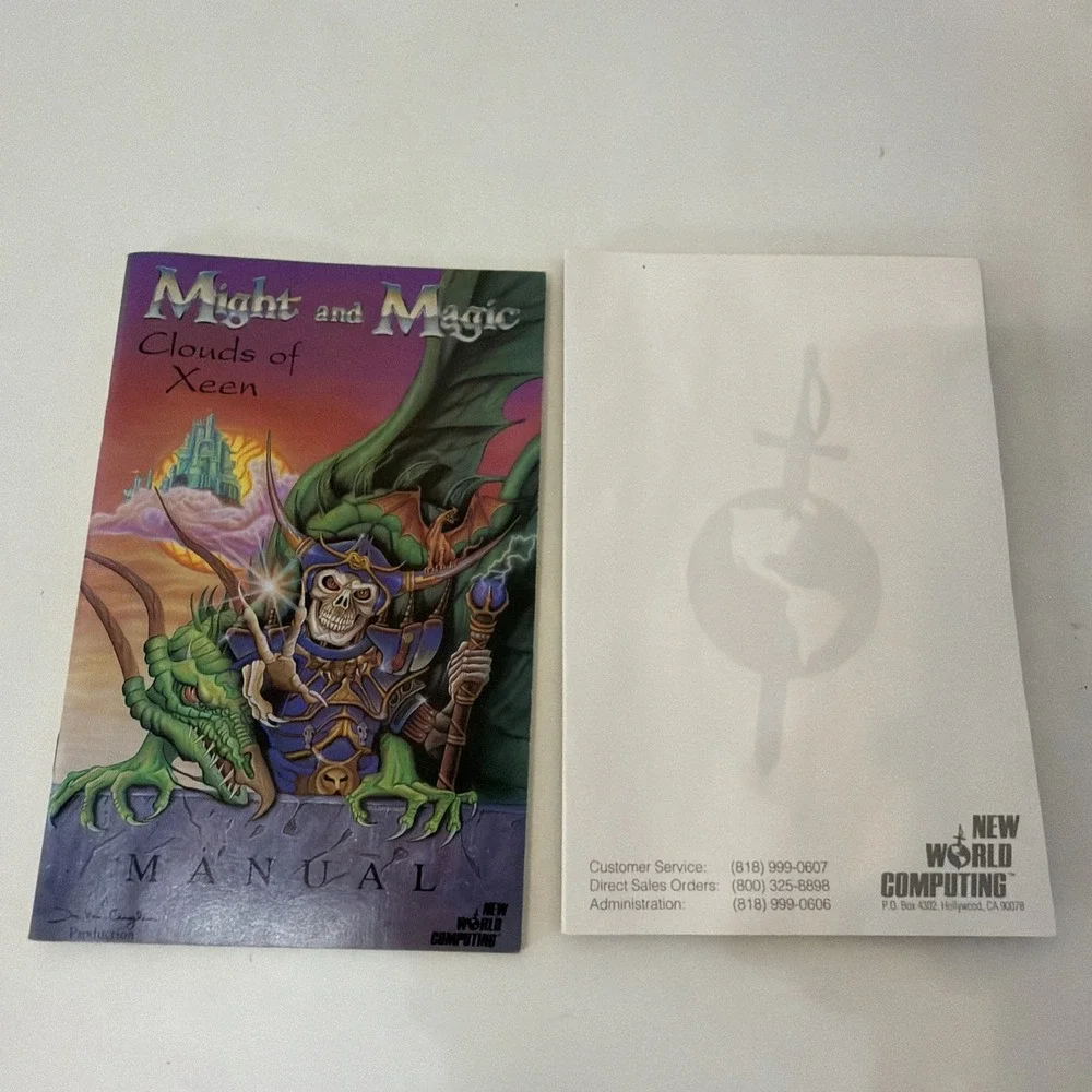 Might And Magic: Clouds Of Xeen, Vintage PC Game, 5.25 disc, 1992, CIB, First Ed